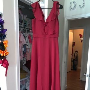Burgundy Bridesmaid/Prom Dress